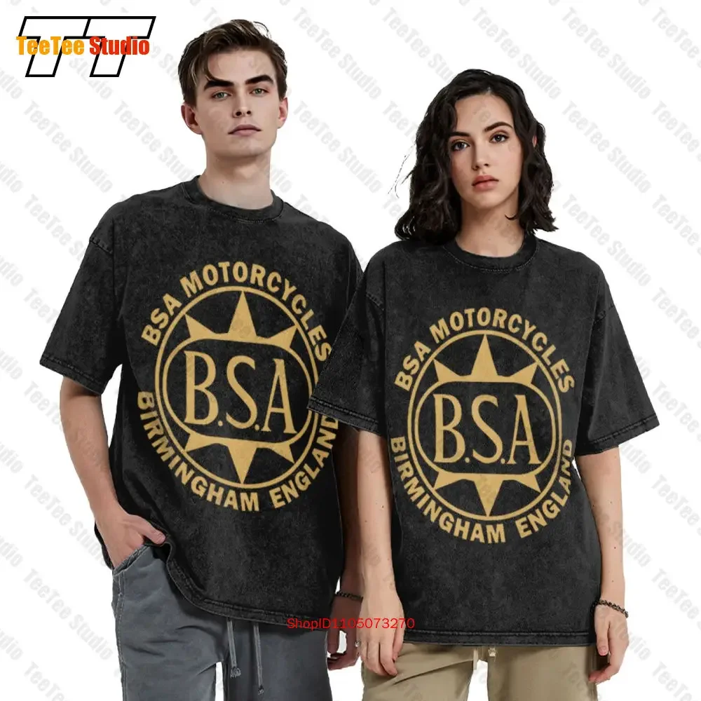 Bsa 1939 Goldstar Logo Biker Retro Classic Motorcycle Vintage Oversized T-Shirt BAT3