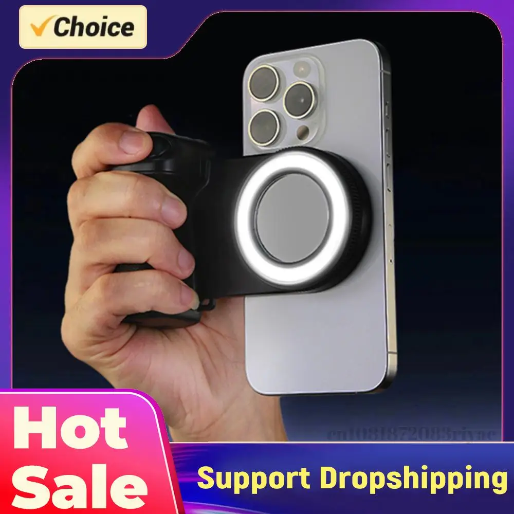 

For Magsafe Bluetooth-Compatible Shutter Camera Handle Grip Selfie Stablizer 1/4inch Screw Selfie Handle Camera Photo Stabilizer