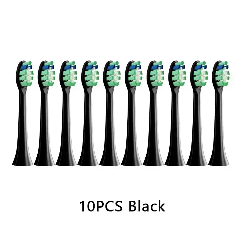 10PCS Replacement Brush Heads For Philips HX6930 HX6064 Sonic Electric Toothbrush Vacuum Soft DuPont Bristle Nozzles No Metal