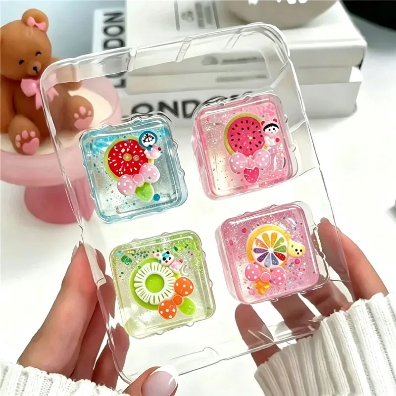 Needoh Nice Ice Baby Fidget 4 Pack Super Solid Halloween Squishy Sensory Toys Non-toxic Squeeze Toys for ADHD and Autism Gift