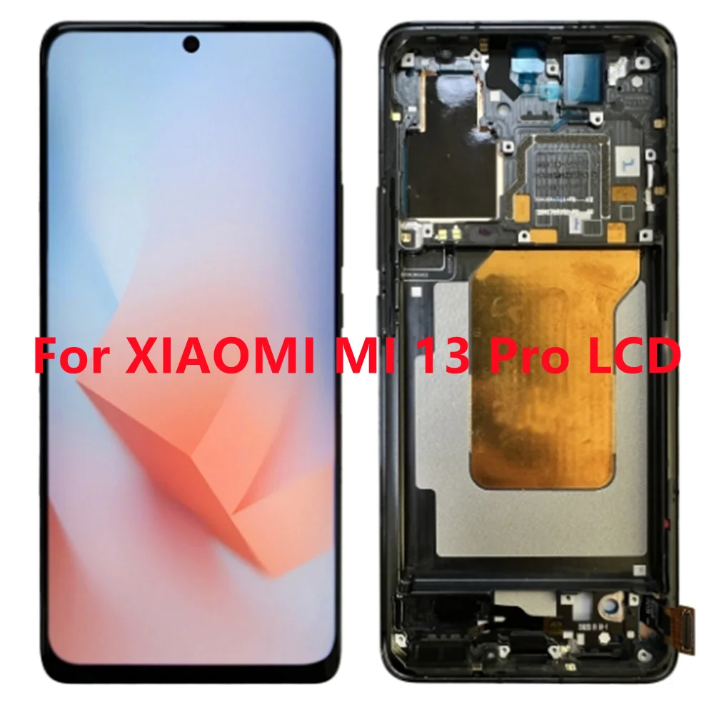 

100% Tested 6.73'' For Xiaomi 13 Pro For Mi 13 Pro 2210132G 210132C LCD Display Touch Screen Digitizer Assembly Replacement