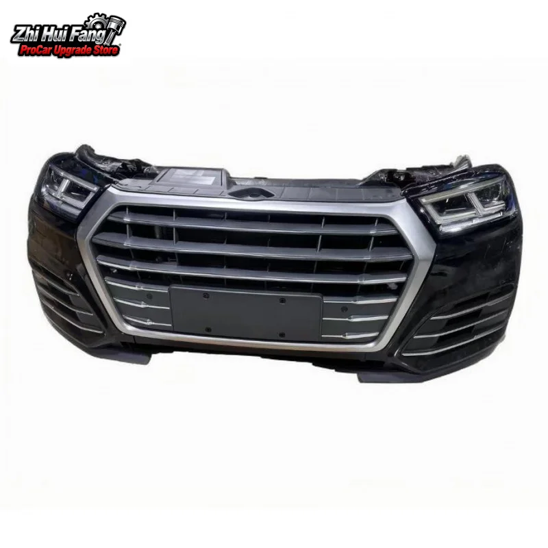 Applicable to Audi Q5: front bumper assembly, front grille, front lip, radiator, headlight cover, and fender – used parts from d