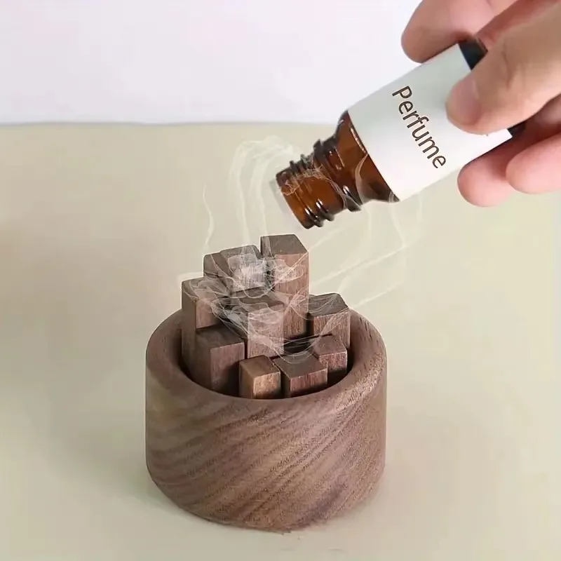 2Styles Fireless Aromatherapy Essential Oil Expanded Fragrant Wood Tea Table Ornament Car Essential Oil Diffuser Decor