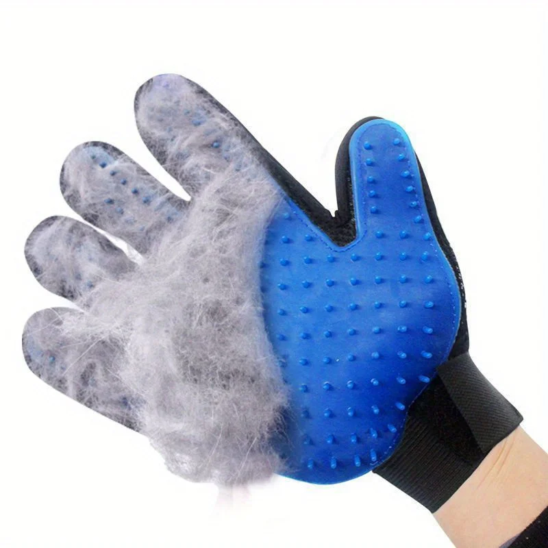 Silicone Pet Grooming Gloves Cats Hair Brush and Comb Gloves to Bathe Dogs Cleaning Hair Removal for Dog Animal Use Supplies