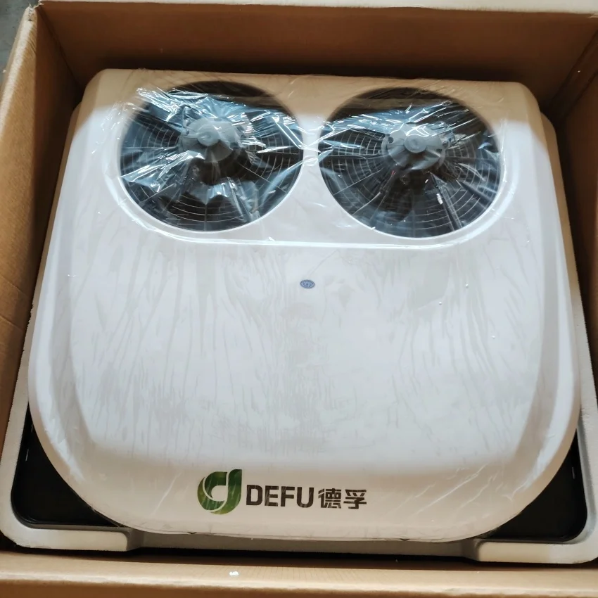 مكيف هواء يعمل بالبطارية 24 فولت للشاحنة، مكيف هواء تيار مستمر 12 فولت، مبرد هواء للشاحنة