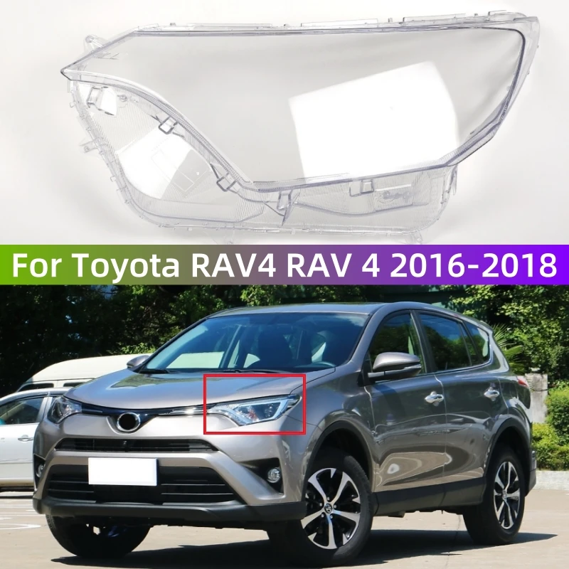 

Для Toyota RAV4 RAV 4 2016 2017 2018, автомобильный аксессуар, крышка фары, замена оригинального абажура