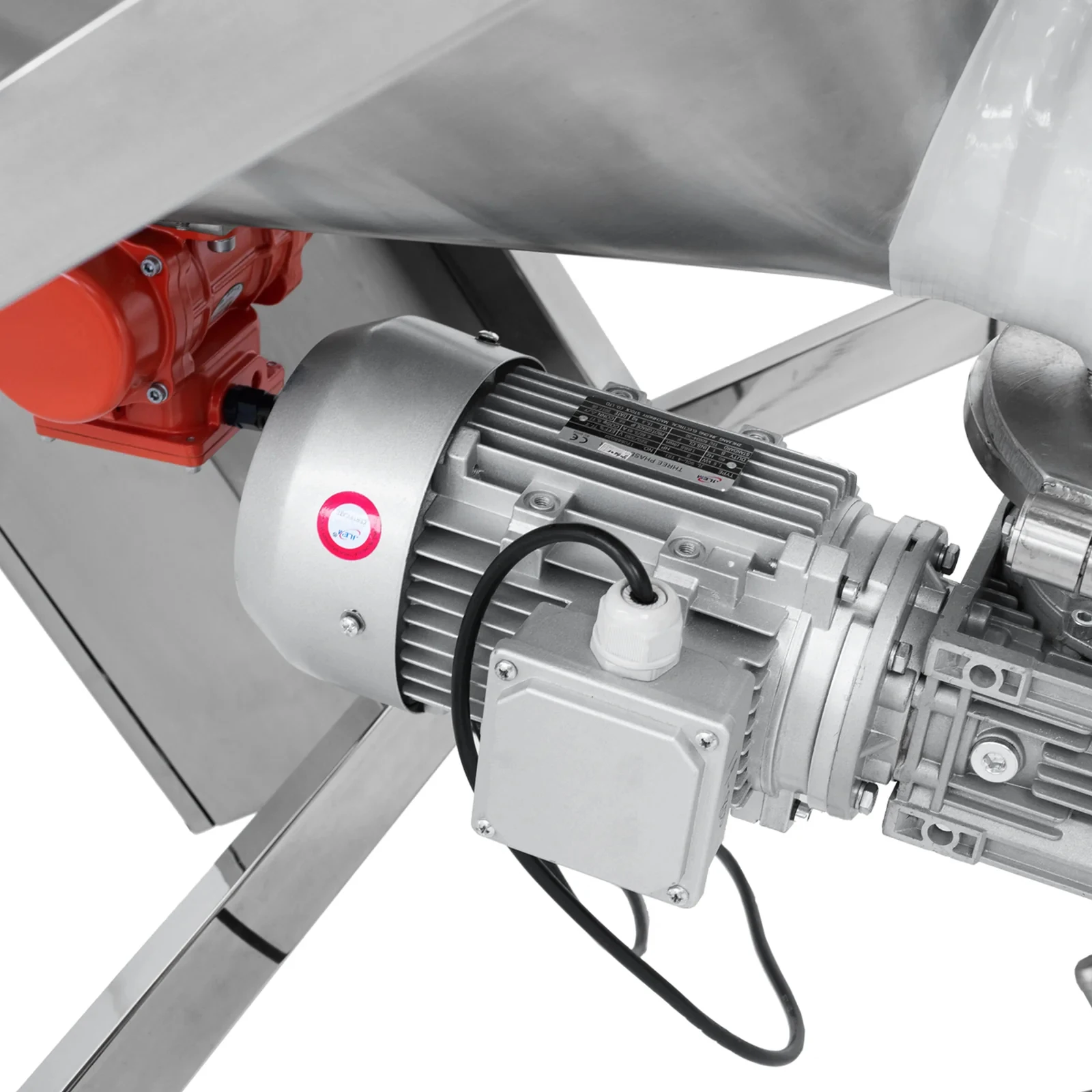 Custom-Designed Inclined Stainless Steel Screw Conveyor, Automatic Feeding System For Transporting Non-Free-Flowing Powdered Pro