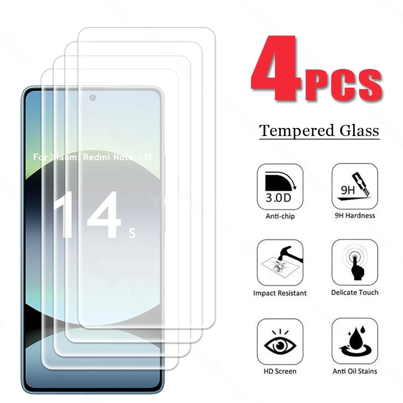 

For Xiaomi Redmi Note 14S Glass Anti-Scratch Redmi Note 14S Tempered Glass Screen Protector Redmi Note 14S Glass Tempered Film