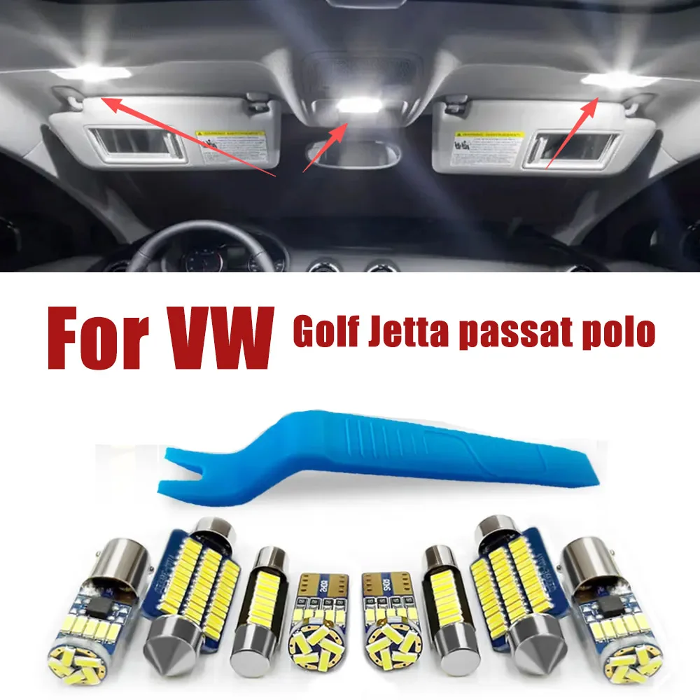 

Car LED Interior Light Kit For VW Passat B5 B6 B7 CC Golf Jetta 3 4 5 6 7 MK4 MK5 MK6 MK7 Polo 6R 6C 9N Canbus Accessories