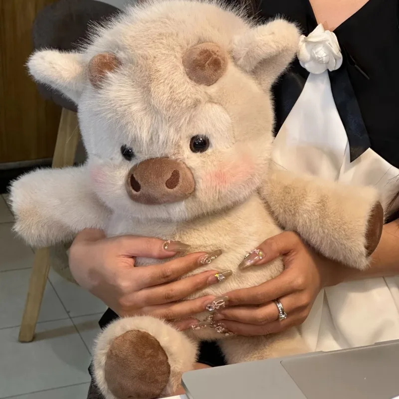 

Cub Forest Genuine Su Highland Cow Doll Children's Plush Toy Cute Doll Girl Hugs Doll to Send Girlfriend