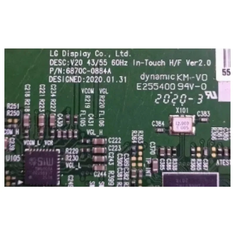 Scheda logica originale 6870C-0884A 6870C-0884A 43/55 60Hz Funzionamento perfetto Completamente testato
