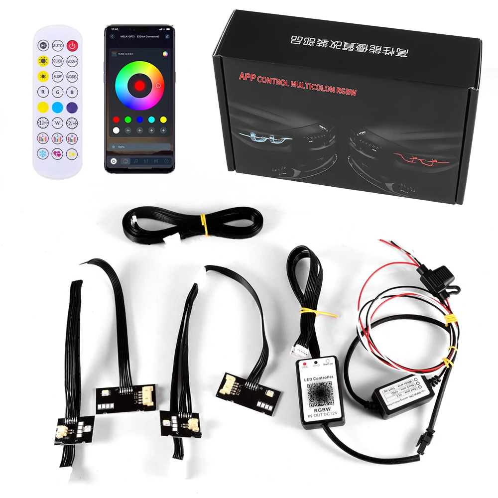 FOR BMW F80 F32 F82 F33 F83 F36 M3 M4 OEM 63117493229 63117493230 RGB Multiple Colors RGB DRL Daytime Running Module Angel Eyes
