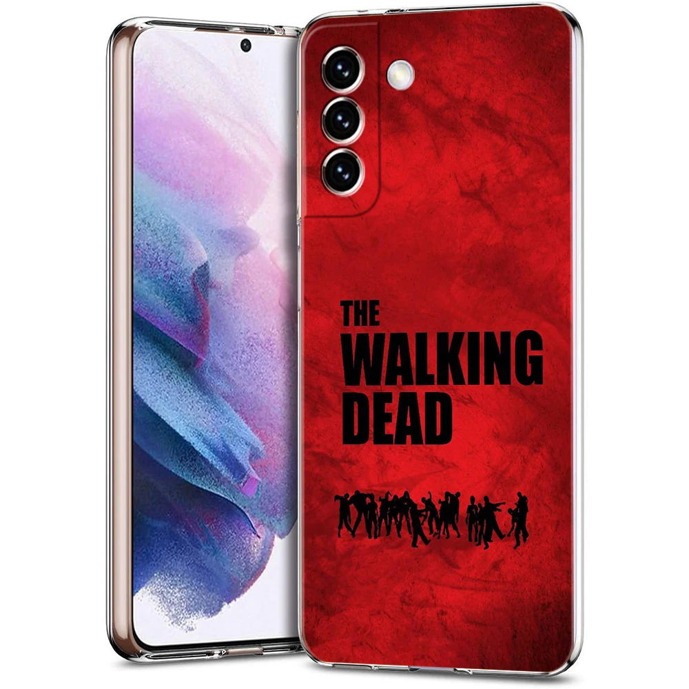 Etui The Walking Dead do Samsung S24 S23 S22 S20 S21 FE Ultra S24 S23 S10 S10E S9 S8 Plus 5G Przezroczysta obudowa telefonu Torby TPU