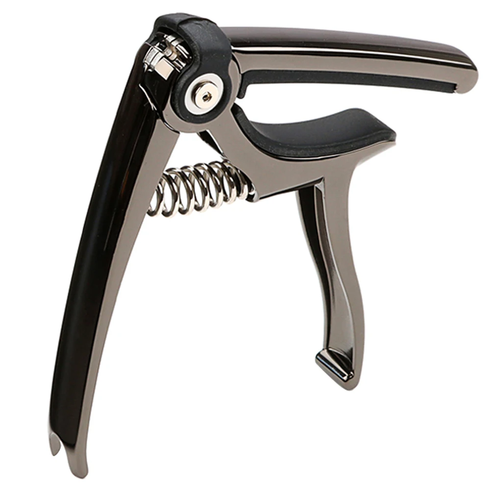 كابو سوداء للجيتار الكلاسيكي الصوتي الكهربائي القيثارة باس سهلة المشبك على مقبض مريح متين