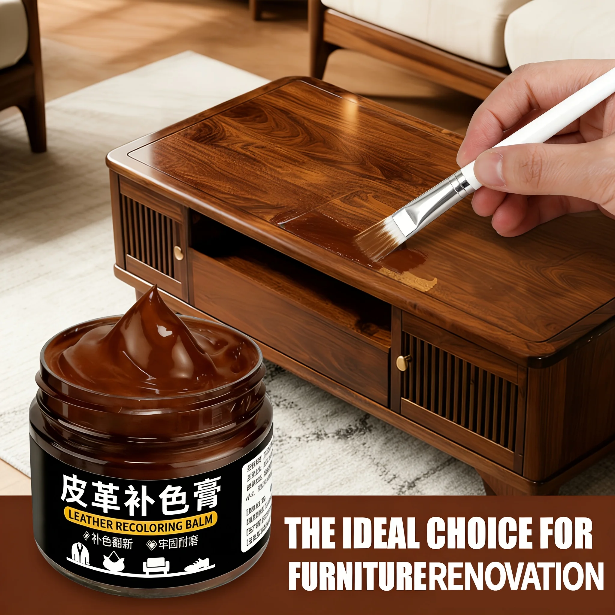 Wood Repair Paste–Furniture Repair Paste,Ideal for Fixing Scratches. Suitable for Wooden Doors,Windows,Cabinet,Table,Chairs,Shoe