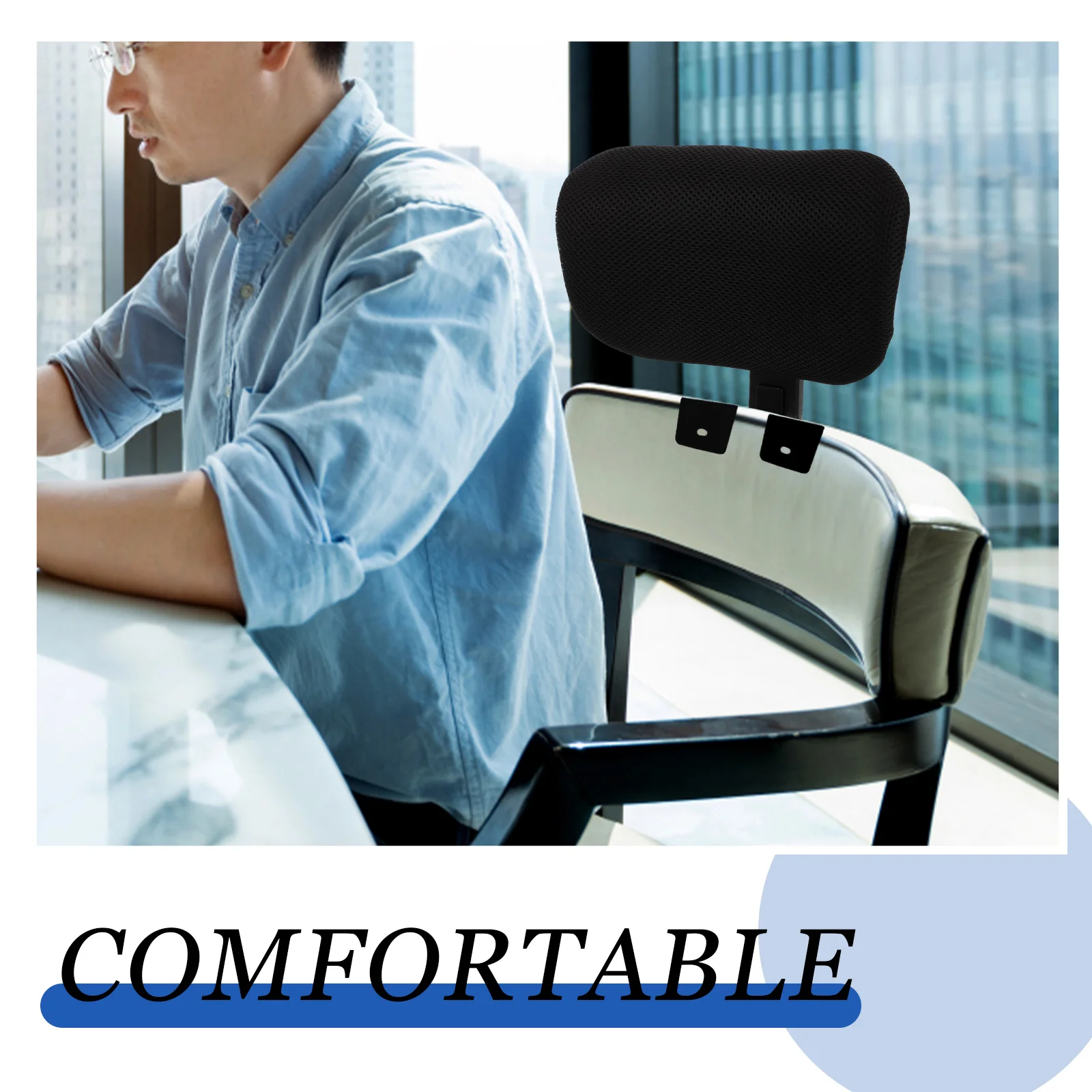 Chaise Longue Adjustable Headrest Office Laptop Stand Net Computer Chair Retrofit