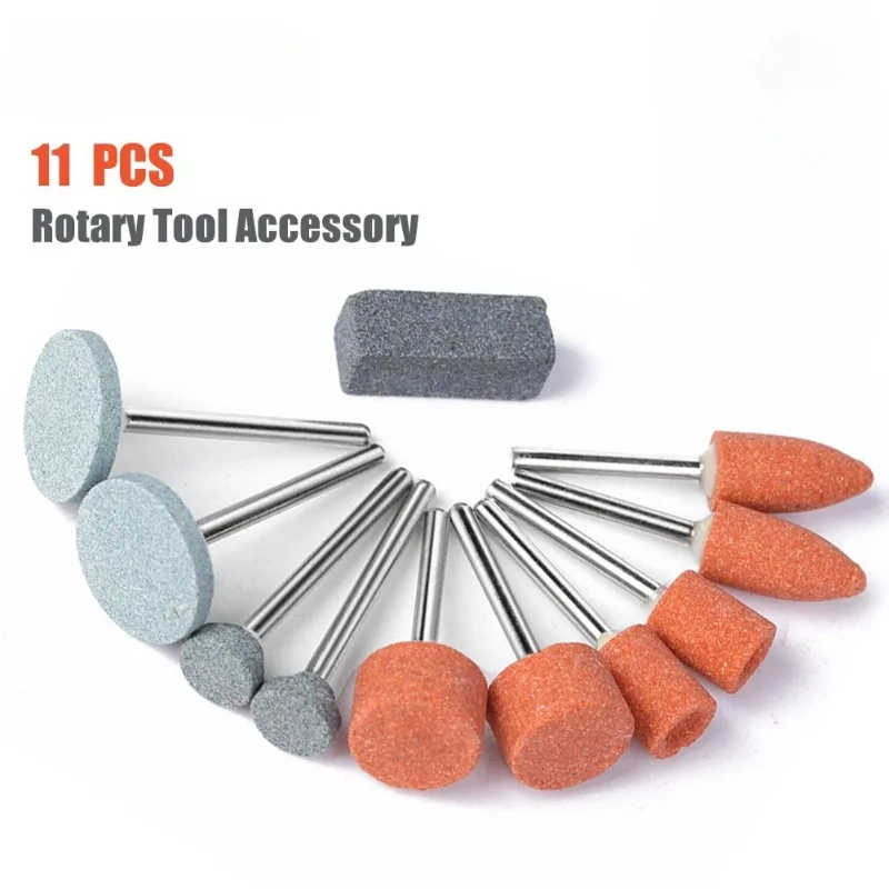

11Pcs Grinding Head Set Grinding Wheel Metal Cutter Grinding Head Metal Wood Polishing Grinding Wheel Woodworking Tools