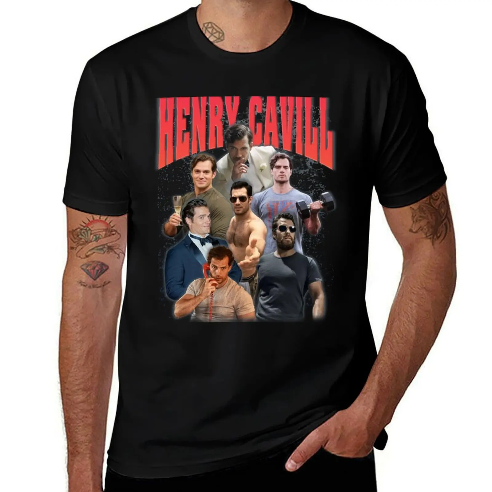 

shirts t prints luxury man shirt t Cavill Henry with T-Shirt