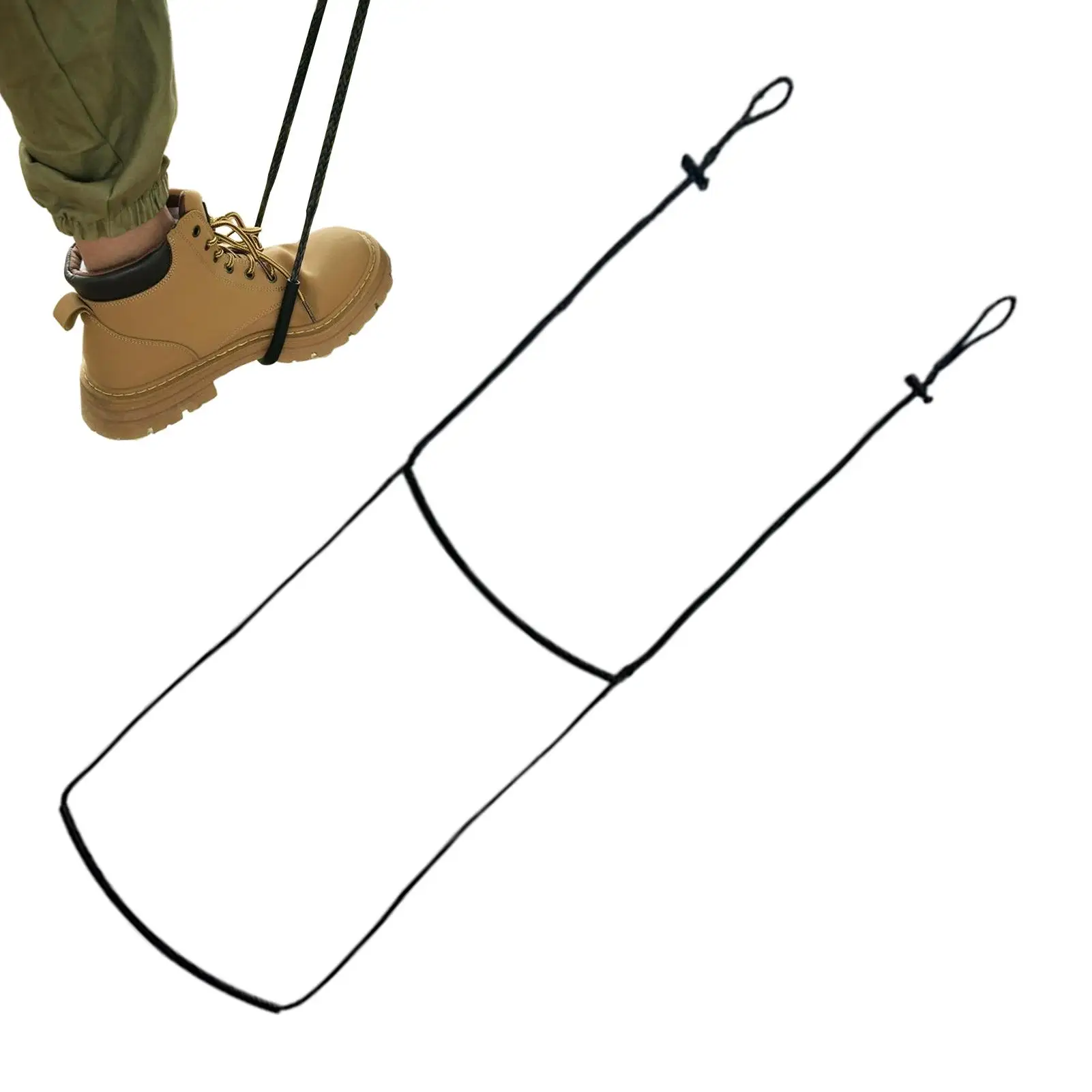 

Two-Step Rope Ladder 150cm Adjustable Daisy Chain Buckles Handwoven Strap for Fire Escape Treehouse Obstacle Course Youth