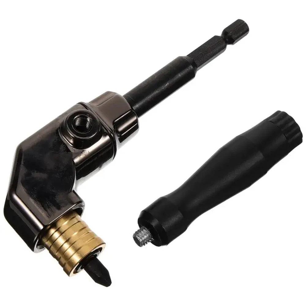 90 Degree Angle Adapter Bit Screwdriver Cornerer Right Angle Driver Alloy Steel Screwdriver Angled Tool for Screwdriver Bit