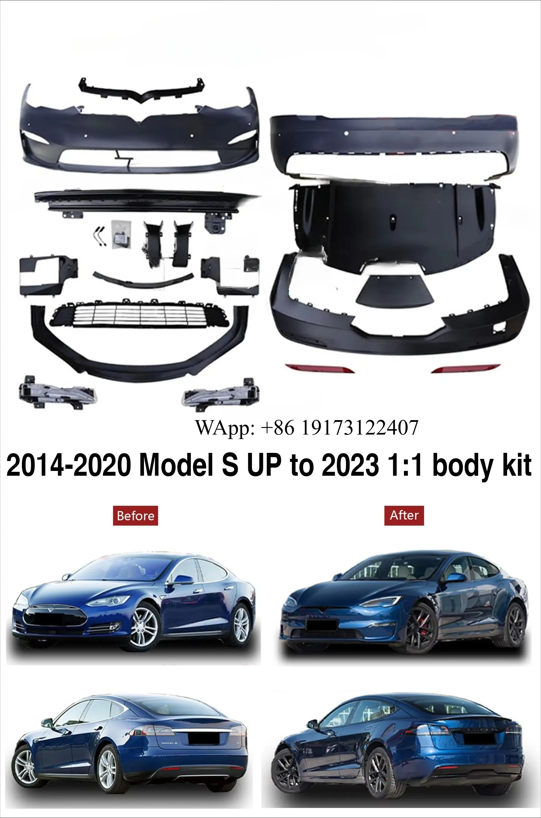 

Заводская цена на автозапчасти для кузова, модели 2014-2020 годов, комплект для переоборудования Model S в версию 2023 года, 1:1 кузовной комплект.