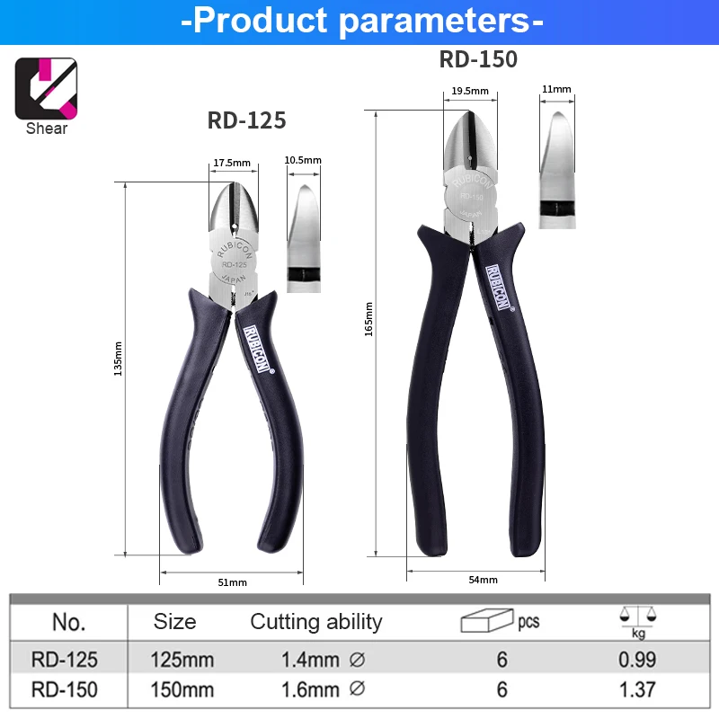 Alicates de corte Diagonal para electricistas, herramienta de pelado de cables, cortador lateral, pinza de Cable, herramientas manuales de reparación DIY