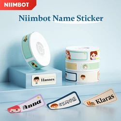 Niimbot D110/D11/D101/H1S Name Sticker School Student Color Name Tags Self-adhesive Thermal Label Paper for School Home Office