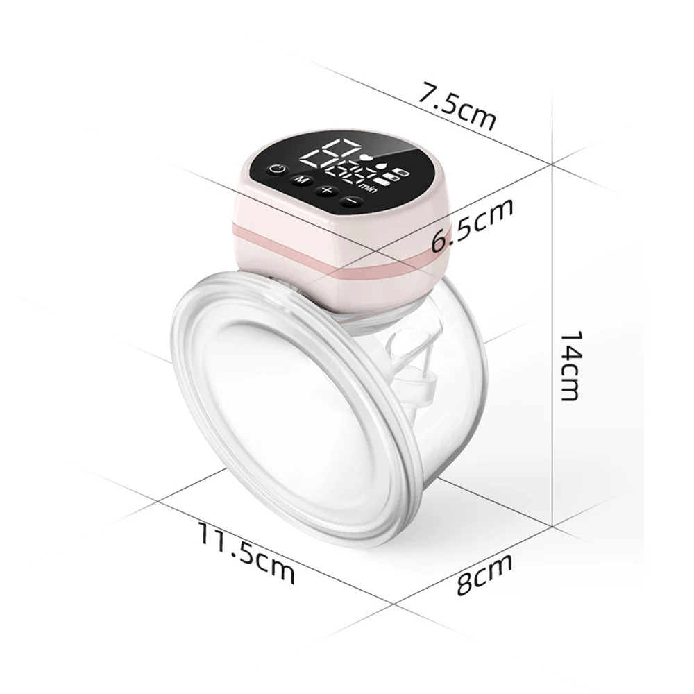 مضخة ثدي كهربائية يمكن ارتداؤها، مضخة صدر غير مرئية شفط كبيرة، مضخة صدر محمولة متكاملة بدون استخدام اليدين