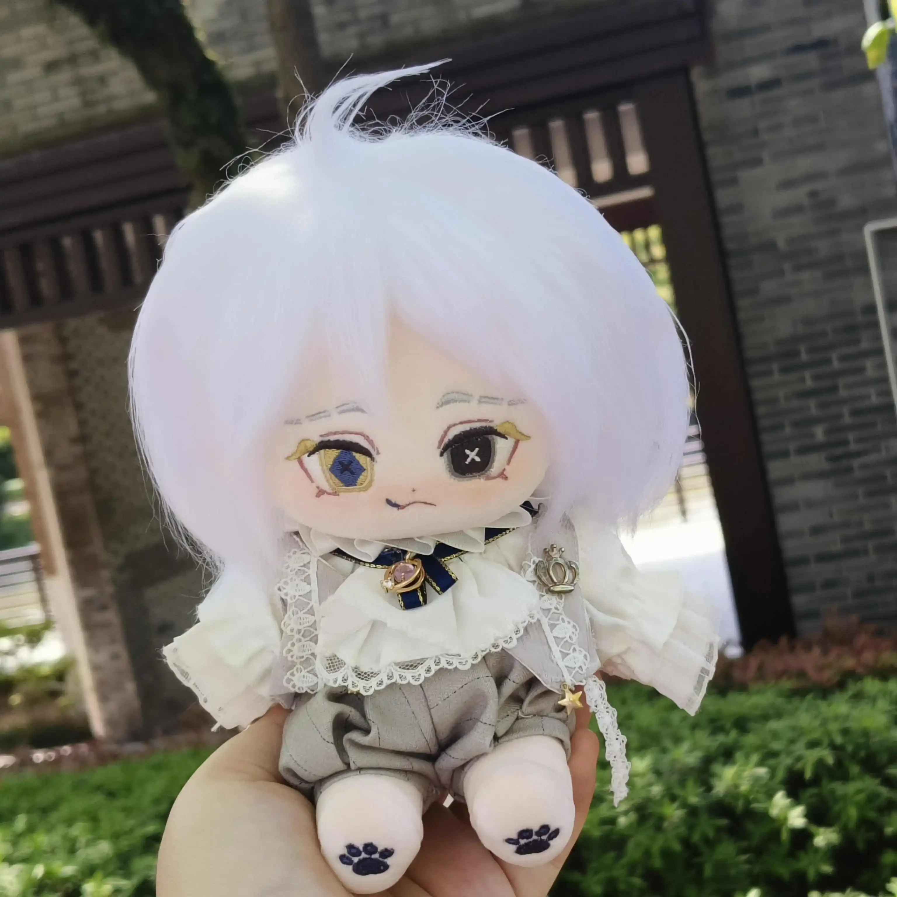 

20cm Identity Ⅴ Joker Smiley Face Clown Plush Doll Skeleton Body Game Dress Up Stuffed Plushie Toys Figures Cosplay Gift