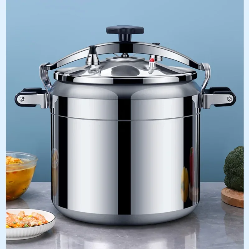 Aluminum Alloy Large-Capacity Pressure Cooker Gas Cooker Explosion-Proof Pot Home Cooking Utensils 5-18L