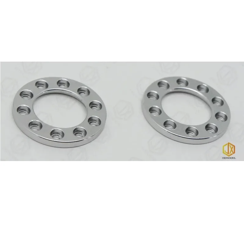 2 pz Simulazione Ruota Fermo Aggiornamento Decorare 1/14 Per Tamiya Lesu Per Scania Man Actros Volvo Parti di Automobili Rc Camion Rimorchio