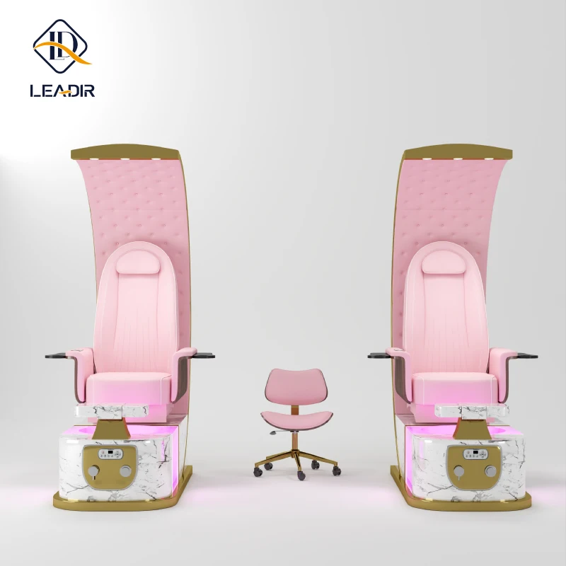 

High End Lounge Pedicure Chair Light Surfing Foot Spa Massage Chairs for Manicure and Pedicure High Back