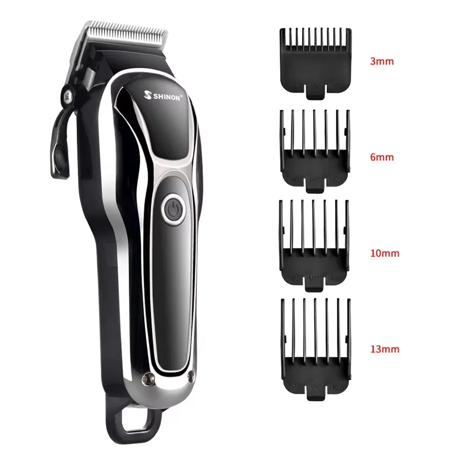 Resuxi SHINON SH1896 Professional Digital Hair Trimmer Rechargeable Electric Men Cordless Haircut Adjustable Ceramic Blade