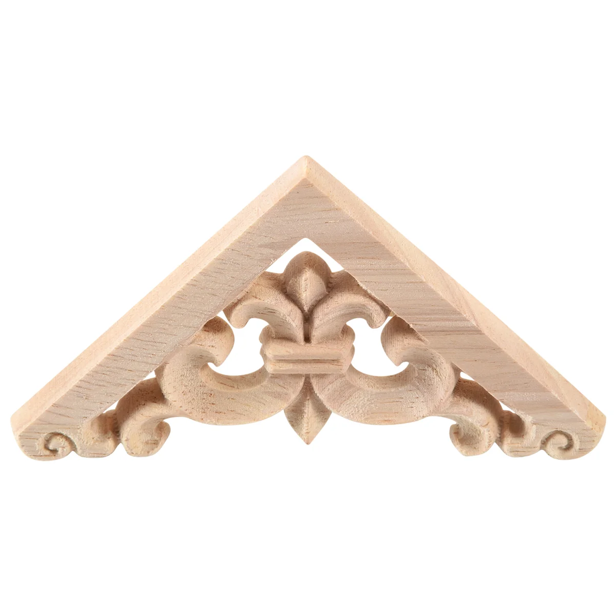 8*8cm madera tallada esquina Onlay apliques decoración muebles artesanía sin pintar