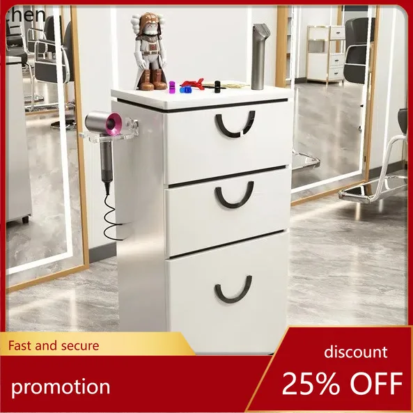 

CZ Barber Shop Tool Cabinet High-Quality Hairdressing Tool Cabinet Salon Special Storage Cabinet with Drawers