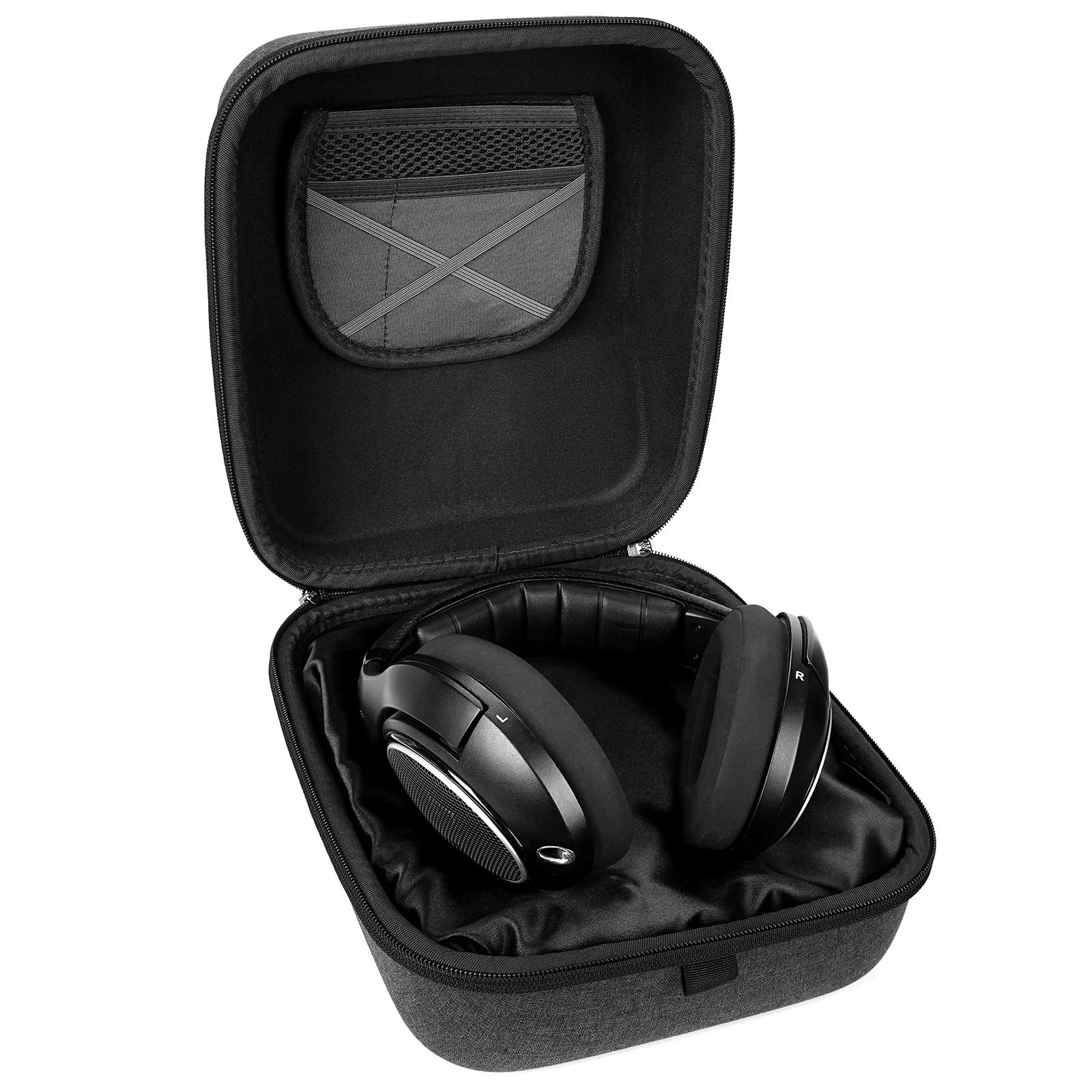 Geekria 헤드폰 케이스 파우치, 대형 젠하이저 HD 599 HD 598 AKG K845 용, 휴대용 이어폰 케이블 보관 커버 액세서리