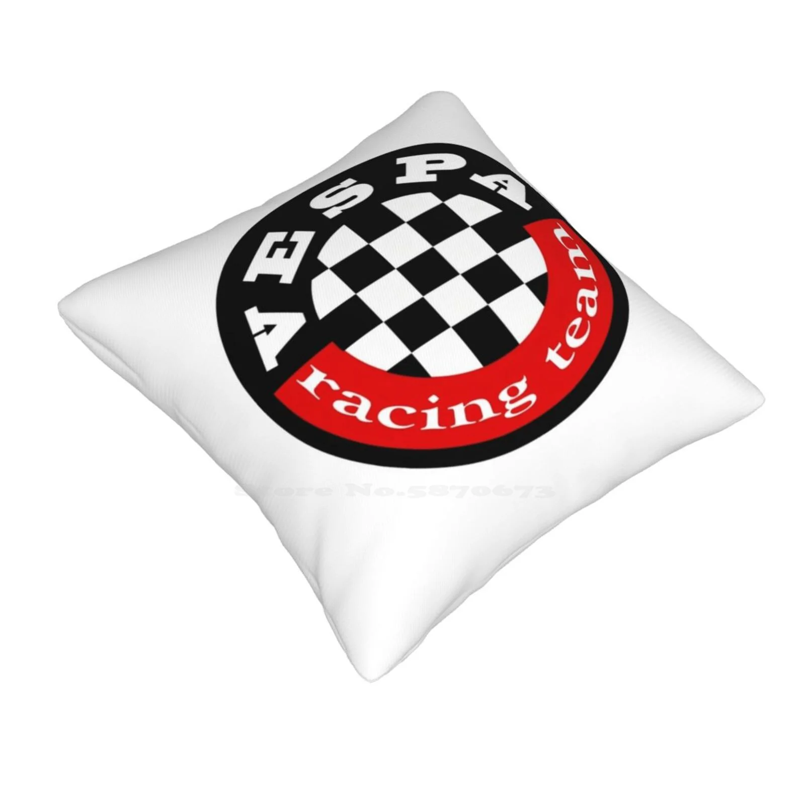 Racing Team Funny Cute Decor Square Pillowcase Logo Scooter Classic Service Sign Collectable Event Vintage Bike Club Italian