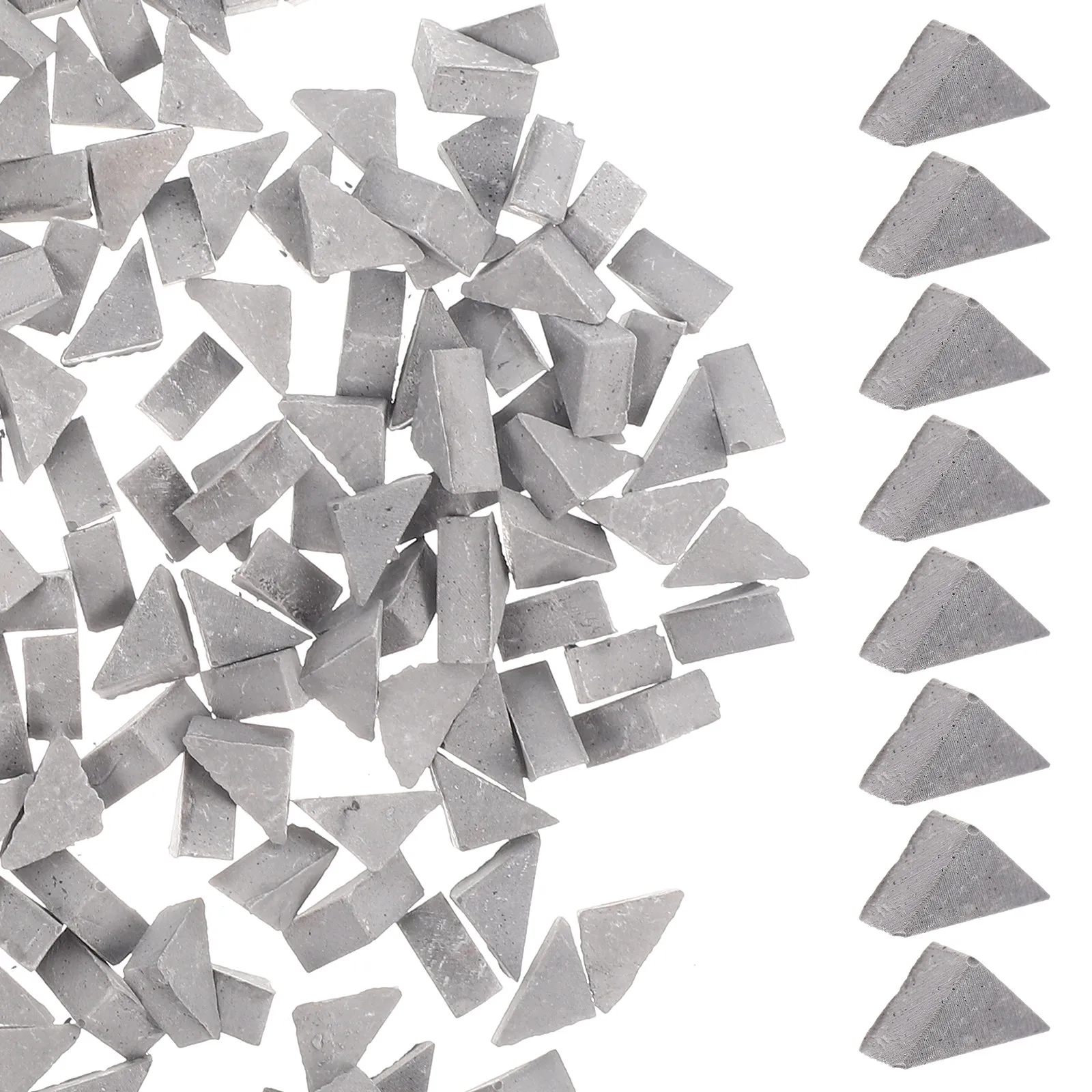 200Pcs Miniature Wall Bricks Stackable Triangle Bricks for Kid's Room Decor Theme Party Setup Landscaping Accessories Micro