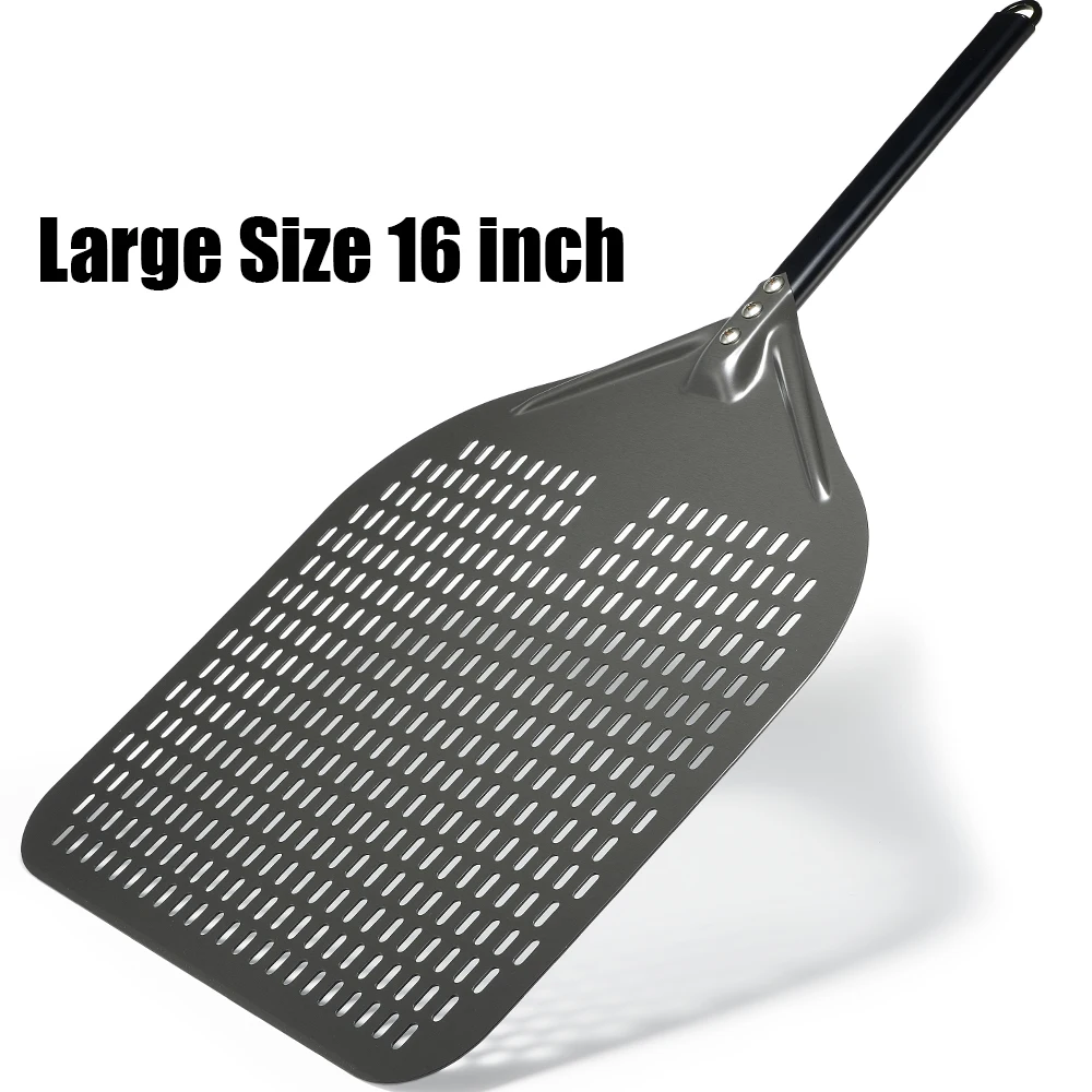 Pizzathome – pelle à Pizza de grande taille, 16 pouces, anodisée dure, spatules en alliage d'aluminium de 29 pouces, accessoires de four