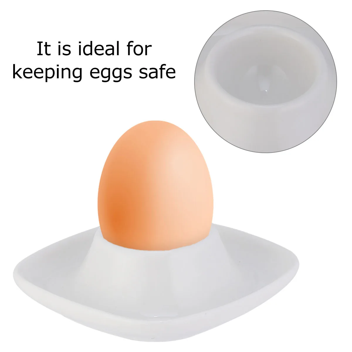 

2 Pcs Creatibe Egg Tray Cup Breakfast Kitchen Ceramic Tools Creative Holder Practical