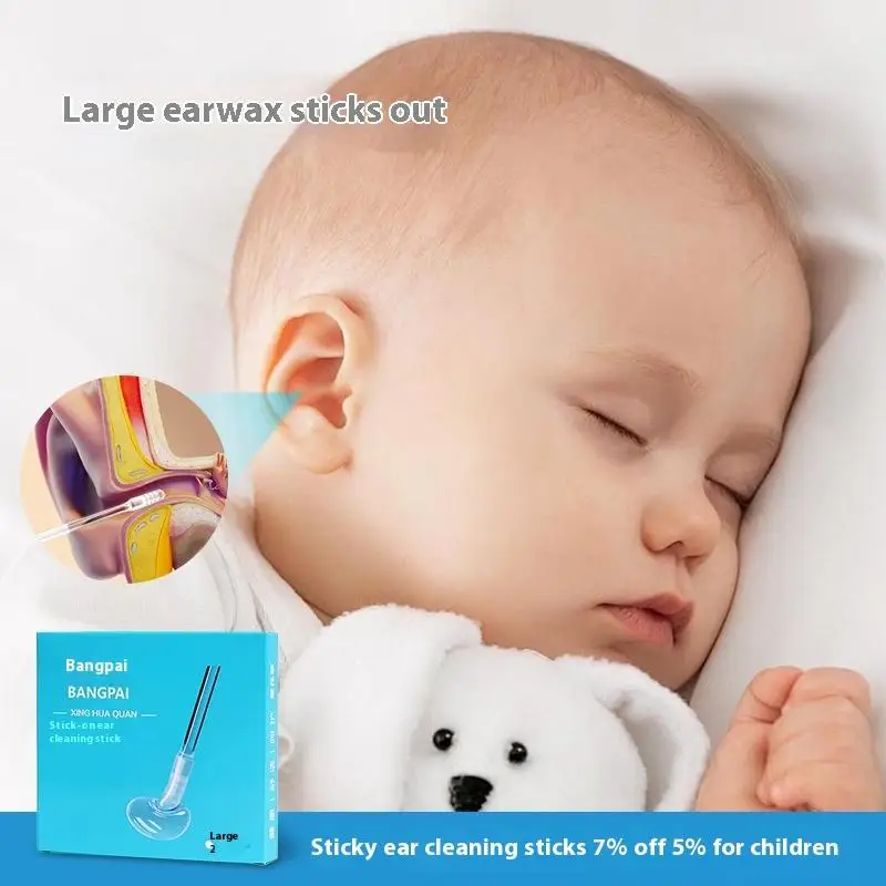 

24 Pcs Small/Large Sticky Ear Digger Ear Digging Tool Ear Wax Cleaning Special Not Hurt Ear Digging Spoon Ear Digging Swabs