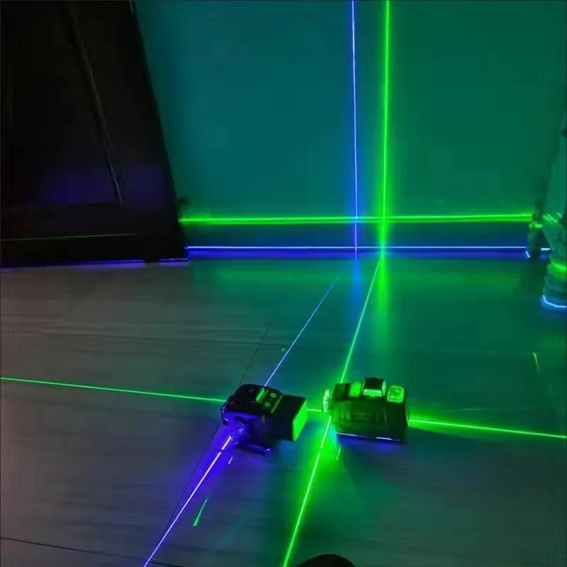 Imagem -02 - Super Poderoso Nível Laser Raio Roxo Nível Laser 4d Auto Nivelamento 360 Nível Horizontal e Vertical 16 Linhas 12 Linhas