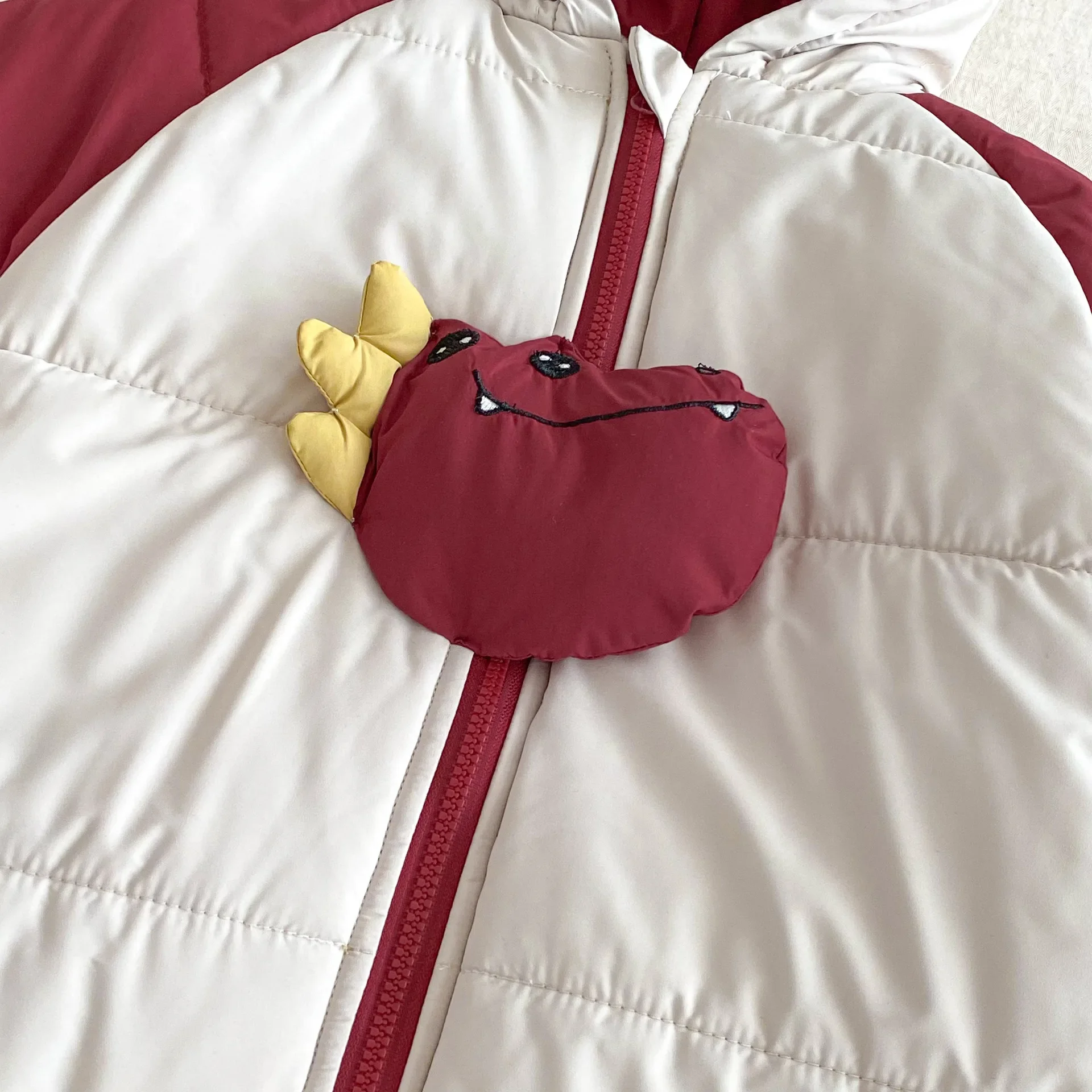 LILIGIRL 2026 ثوب فضفاض للأطفال الشتاء سميكة حللا الكورية نمط المرقعة نيسيي للطفل الفتيات الفتيان ملابس خارجية 0-2Y