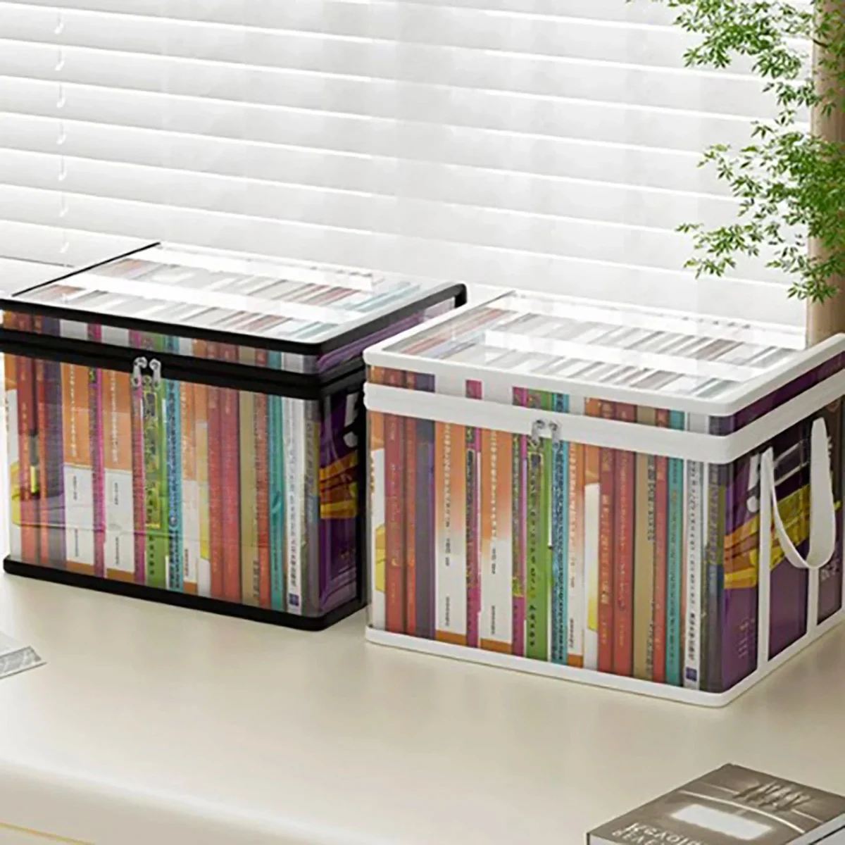 Transparente PVC-Aufbewahrungsbox mit Klappdeckel und Sichtfenster, Multifunktionaler Organizer für Spielzeug, Bastelbedarf und Zubehör, Langlebiger Geschenkbehälter – Detail 2