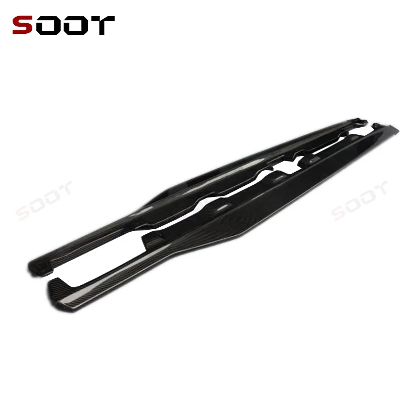 

For Mercedes Benz AMG GT GTS GTR Carbon Fiber Side Skirt Splitters Cupwings Winglets Canards Side Skirts Apron Upgrade body kit