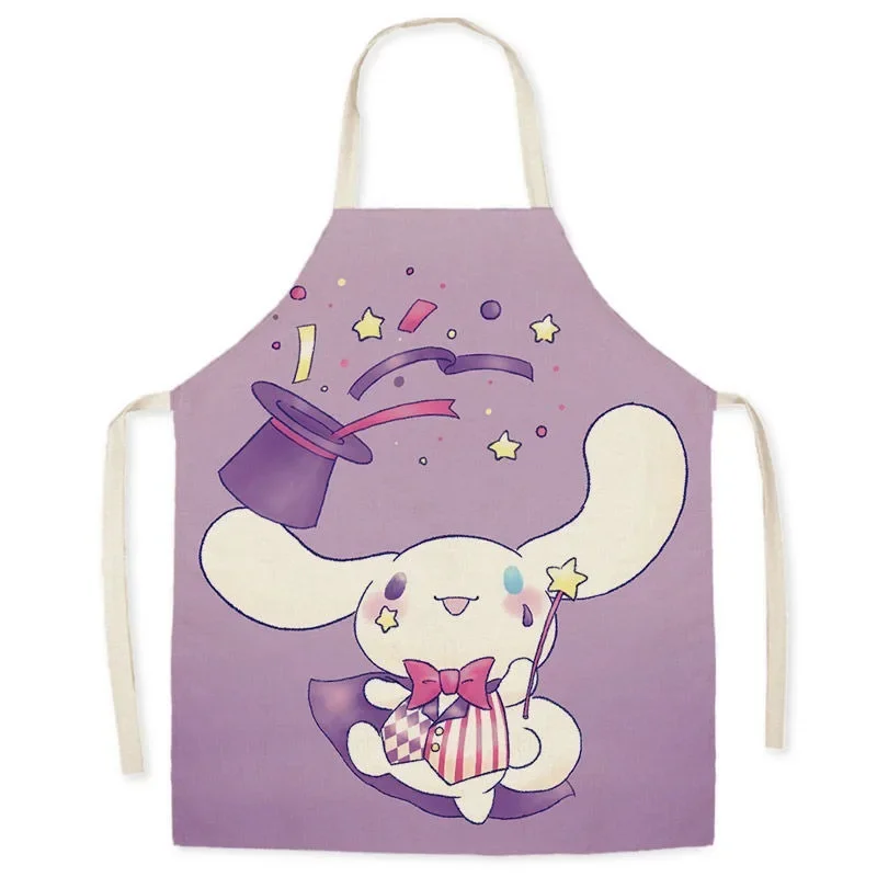 Kawaii Sanrio Cinnamon Dog Apron Parent-child Apron Restaurant Kitchen Cooking Baking Anti-fouling Apron Home Cleaning Tools