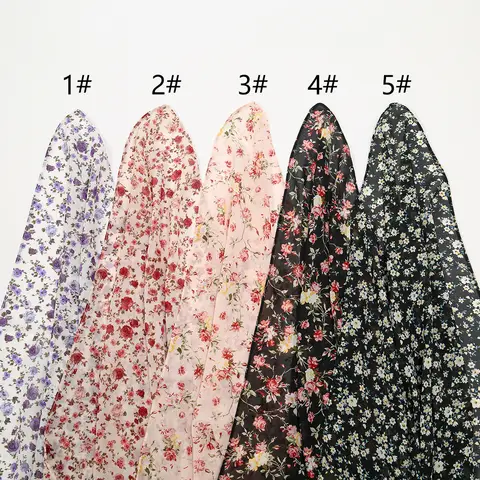 12 best sales मुद्रित शिफॉन हिजाब - №6