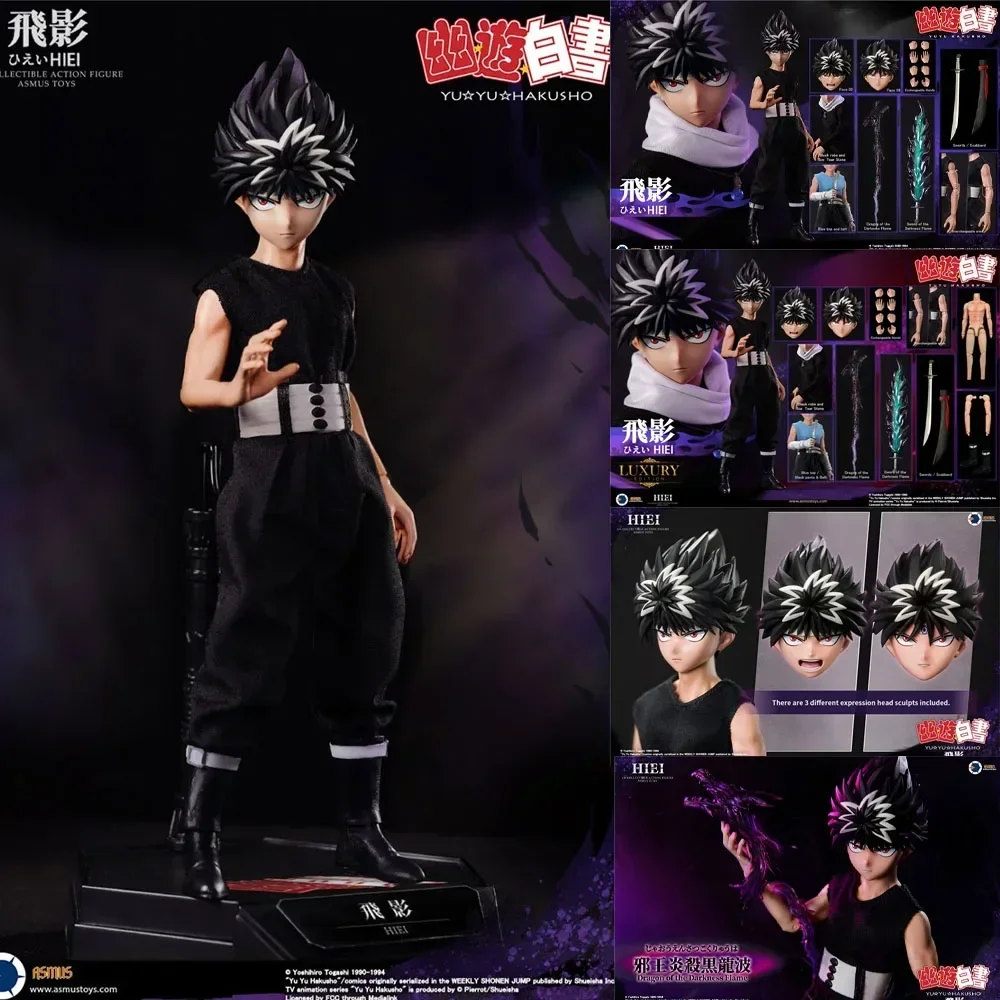 Original Asmus Toys YuYu Hakusho Hiei Action Figure 1/6 HIEI YUYU001 Collectible Model Dolls Statuette Ornament Gift Toys