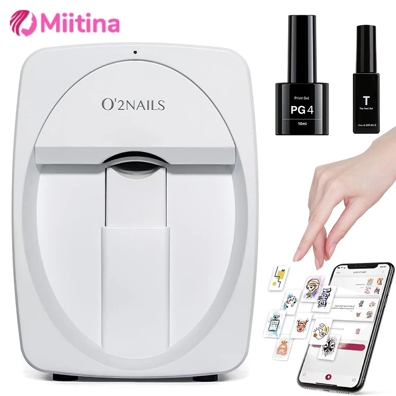 Nueva impresora de uñas móvil 3D M1 patrón Digital máquina de impresora de uñas O2nails portátil H1 equipo de decoración de uñas del teléfono