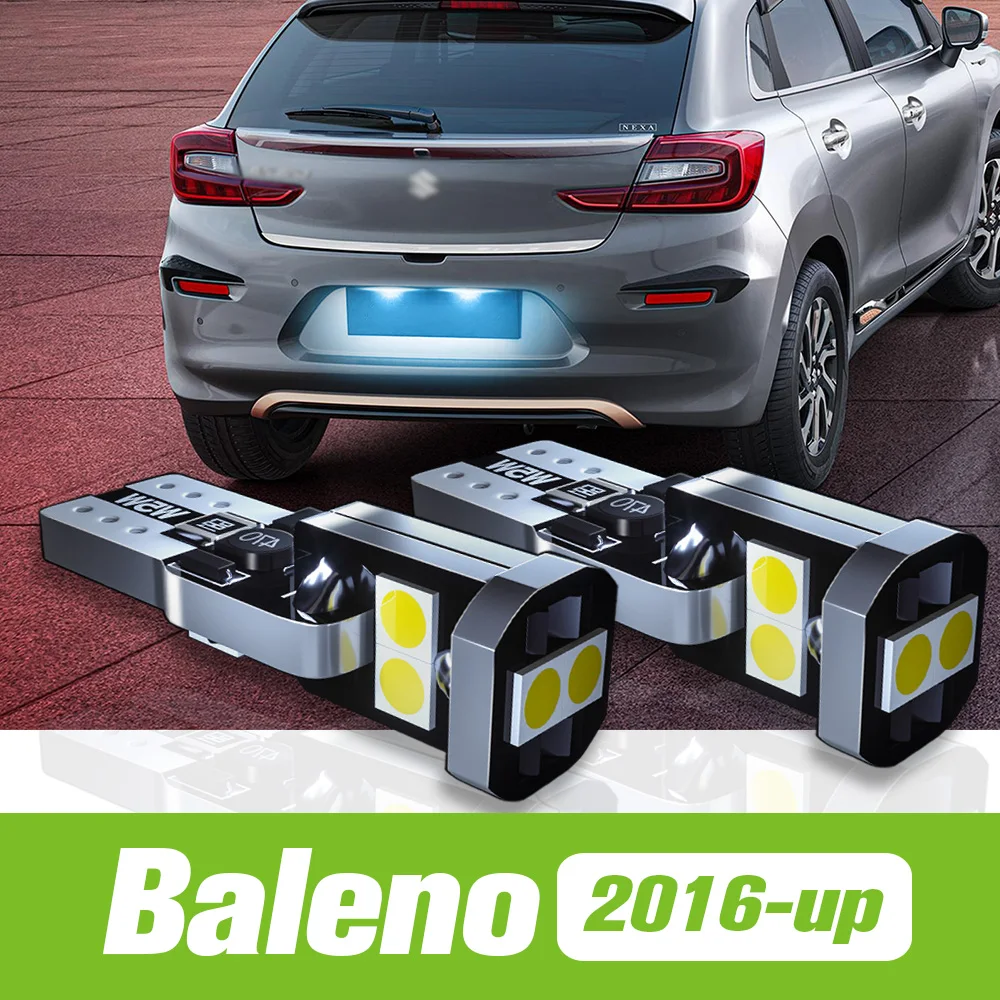 

2pcs For Suzuki Baleno LED License Plate Light 2016 2017 2018 2019 2020 2021 Accessories